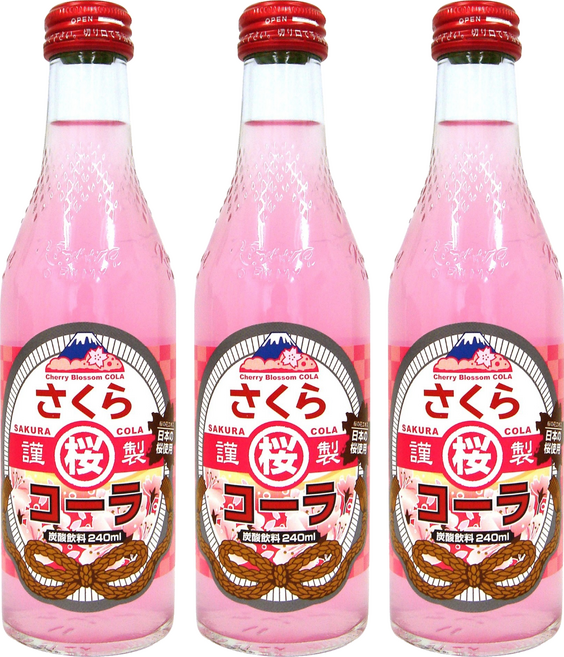 기무라음료 벚꽃 콜라, 3개, 240ml