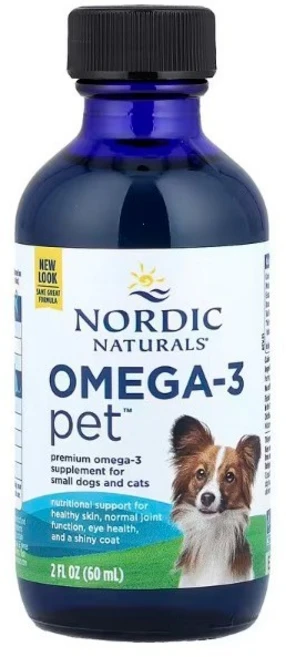 노르딕내츄럴스 오메가-3 펫 캣 앤 스몰 브리드 도그 60ml, 3개 - 쿠팡