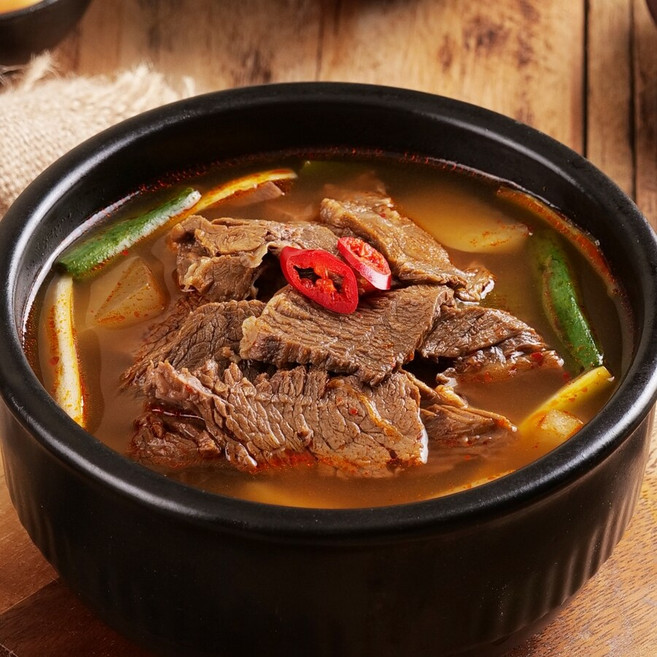 [소노정] 국내산 가마솥 장터 한우국밥 500g x 4팩 경상도식 한우 국밥, 4개