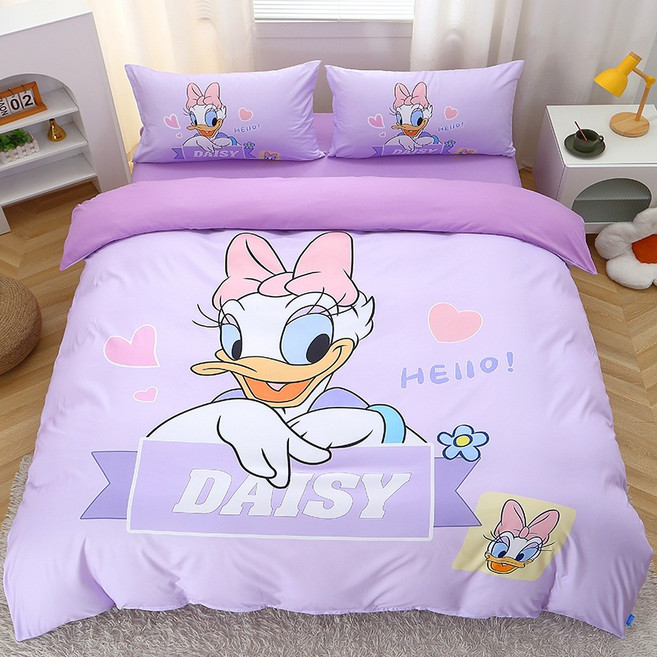 곰돌이푸 이불 커버 세트 베개 순면100, I