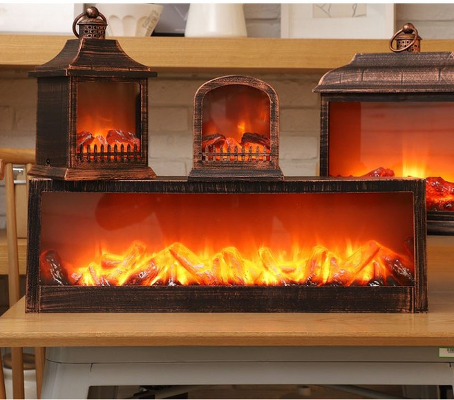 지그 벽난로 모닥불 LED 무드등 차박 실내 불멍 집들이 감성 캠핑 선물 대형 램프 인테리어 소품 조명 투썸, D타입 일자(특대형)