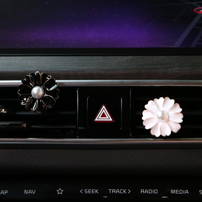 차안의정원 꽃 차량용 방향제 차 방향제 자동차 디퓨져 새차선물 소비르, 레몬라벤더, (정원)코스모스세트, 1개