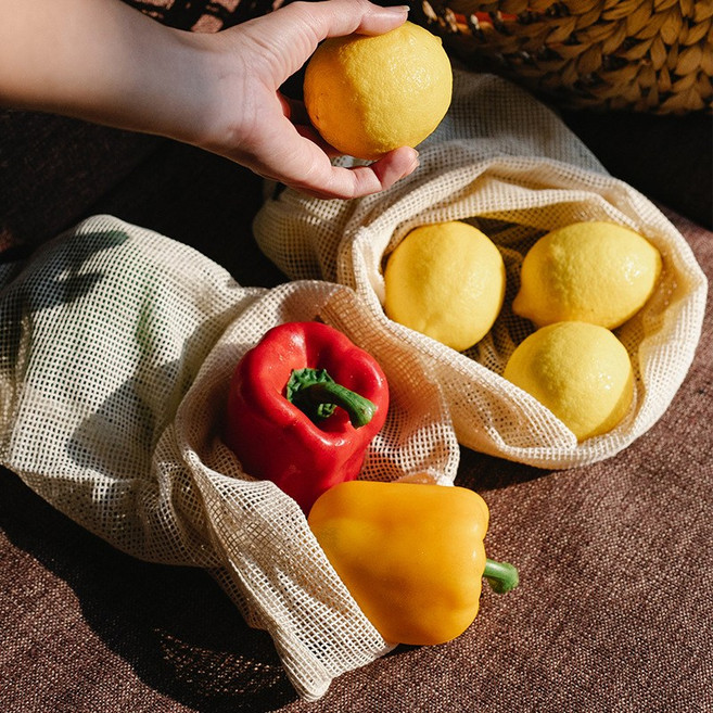 양파망 메쉬 에코 야채주머니 다용도망 3종세트, 1세트, 야채주머니망