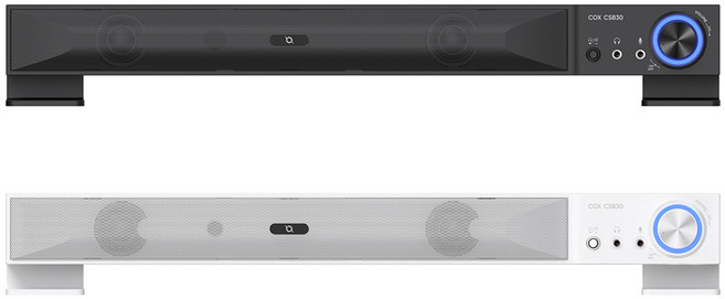 COX CSB30 사운드바 PC 컴퓨터 USB 스피커, 화이트