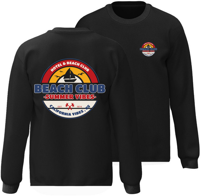 몰토벨리노 썸머 비치 프린팅 오버핏 긴팔 레쉬가드, 남녀공용M, 비치클럽서머바이브814