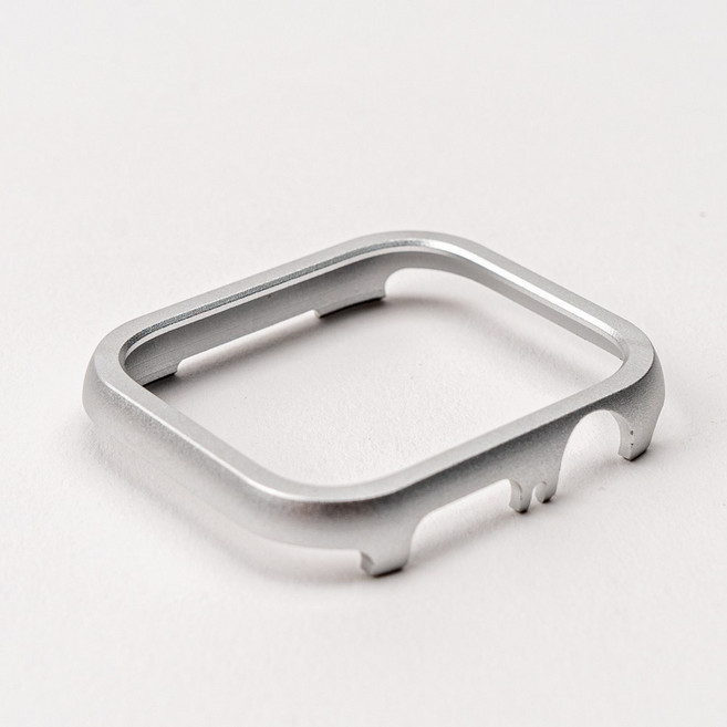 애플워치 40mm 알루미늄 메탈 아머 케이스, 실버, 1개