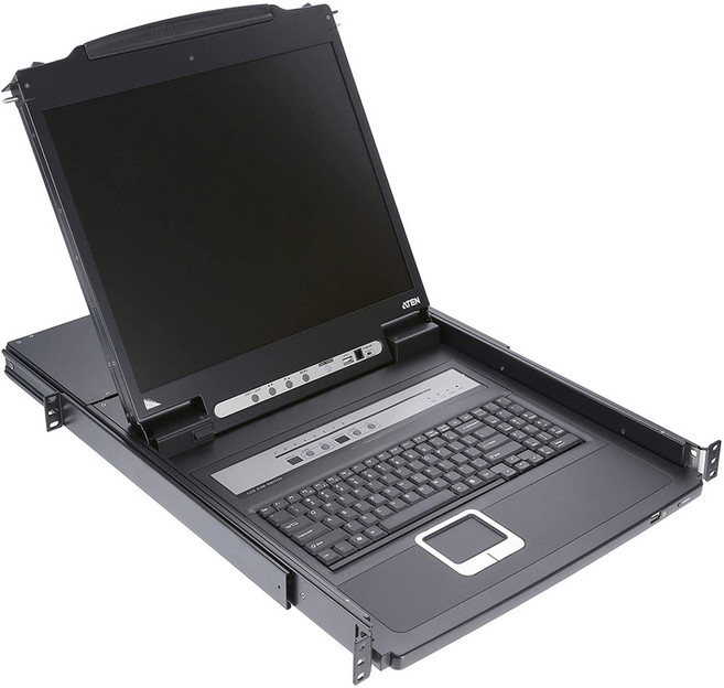 ATEN CL5708N 19인치 8포트 LCD KVM 스위치 Slideaway