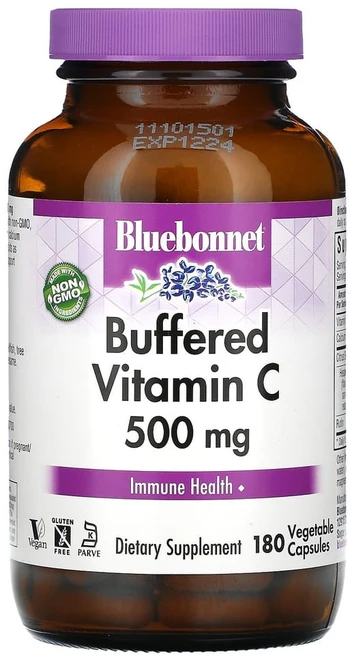 블루보넷뉴트리션 완충형 비타민C 500mg 베지 캡슐 180정, BLB00569, 1개 - 쿠팡