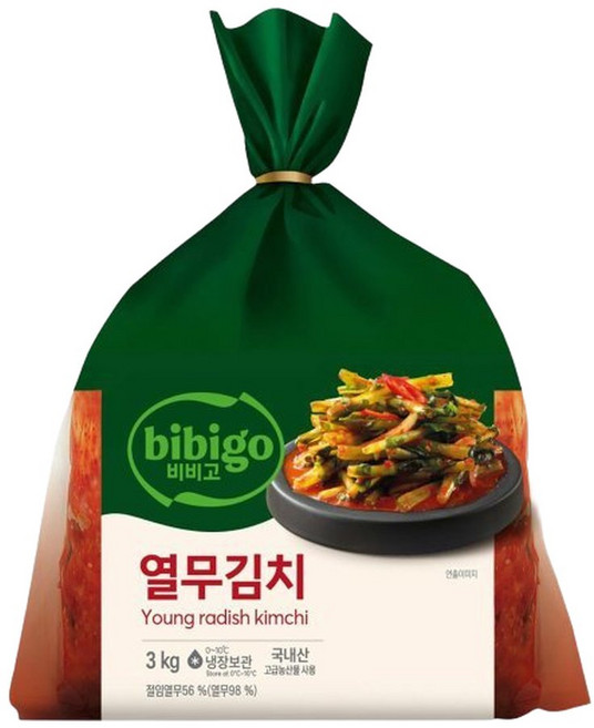 본사배송 비비고 열무김치 3kg, 1개
