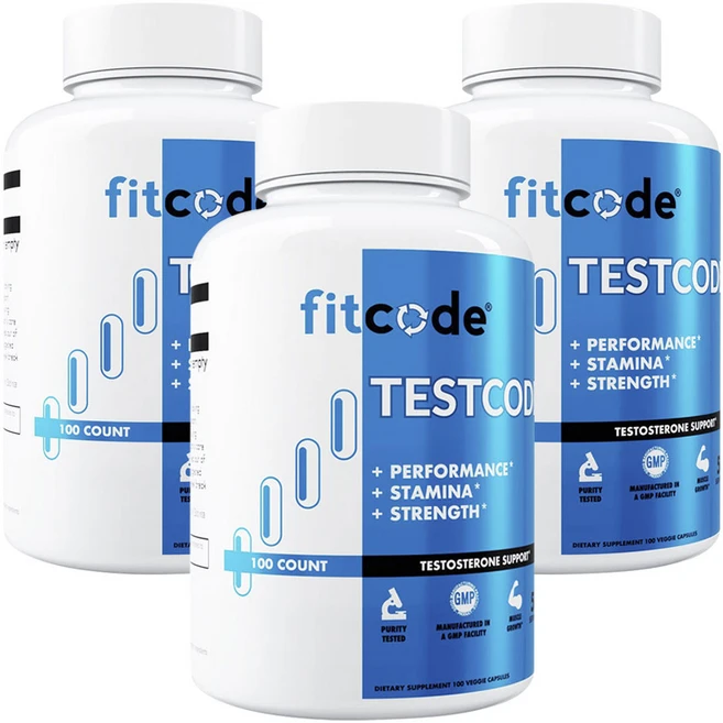 핏코드 테스트코드 테스토스테론 서포트 베지 캡슐, 3개, 100정 - 쿠팡