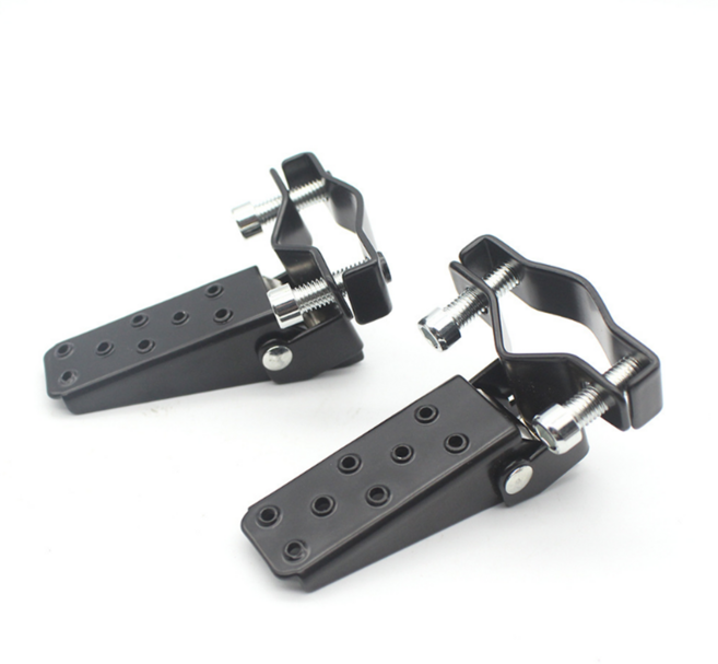 데일리쇼핑 오토바이 25mm 38mm 보조 발판 각도조절 사이드 보조 스텝 발판 페달 풋레스트, 2538발판(2P), 2개