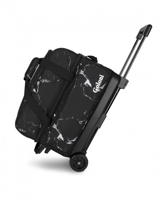 볼링 트롤리 가방 2볼 대용량 방수 전문가용 휴대용 케이스, 1개, 대리석 GO