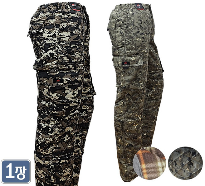 야인시대 겨울 WKP18 퀄팅카고 방한바지 [디지털/얼룩] 솜바지 건설 작업