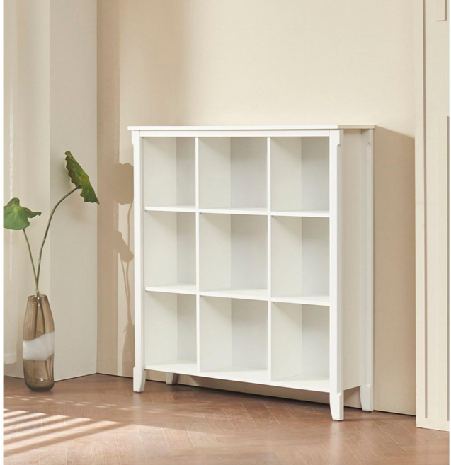 1120높은책장/800높은책장/1120낮은책장/490책장 /책꽂이/수납장/선반장 장식장 협탁 화장대 서랍장, 화이트, 3단