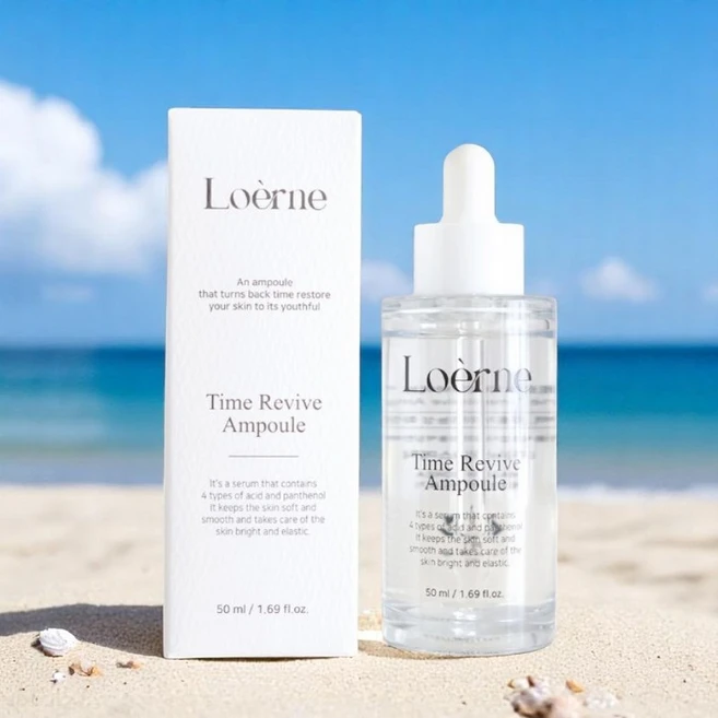 [피부결환생] 로에르네 타임 리바이브 앰플 50ml Loerne 각질관리 피부요철케어 안티에이징 모공케어 속건조개선 미백&주름개선 2중기능성 촉촉 수분충전 저자극 화잘먹 속광케어, 1개 - 쿠팡