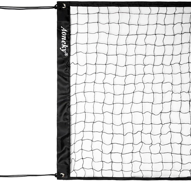 Aoneky 9.8m(32피트) 야외 휴대용 배구 네트 뒷마당용, Aoneky 9.8m32피트 야외 휴대용 배구 네트 뒷, 1개