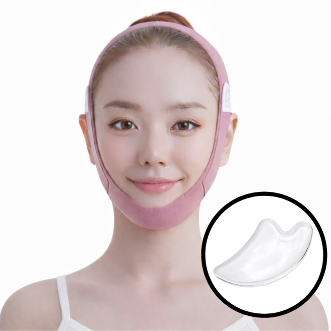 리보리아 V라인 턱 밀착 관리 리프팅 밴드, 1개, 라일락