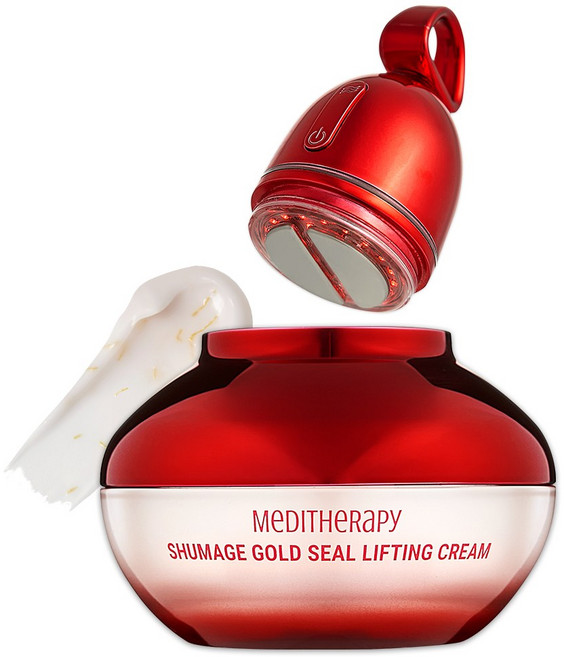 (기획세트) 메디테라피 슈마지 중주파 EMS 디바이스 + 골드실 리프팅 크림 50mL, 1개