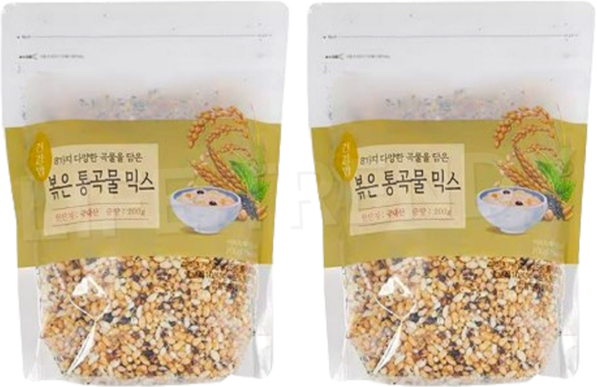 8가지 다양한 곡물을 담은 볶은 통곡물 믹스, 2개