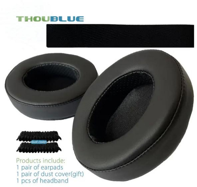 THOUBLUE-스틸시리즈 Arctis 7 7p 9 9X 프로 이어폰 교체용 이어 패드 메모리폼 커버 이어패드 헤드폰, [02] 1 and band1, 1개