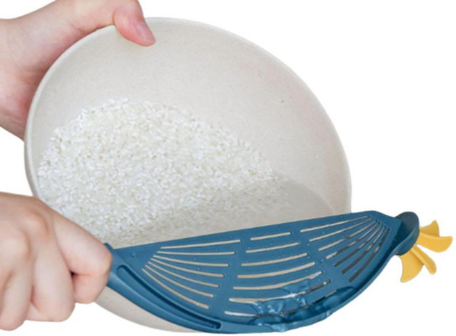 냄비 물따르기 쌀드물 물버리기 도구 쌀 세척 받침, 1개