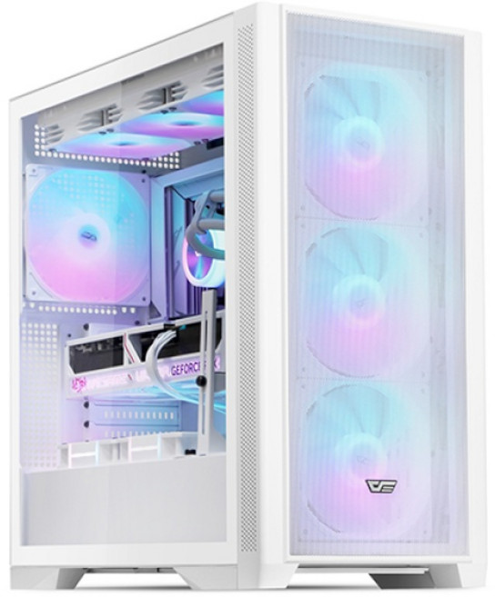 DARKFLASH DARKFLASH DF4100 MESH ARGB BTF 화이트 (빅타워), 1개, 선택하세요