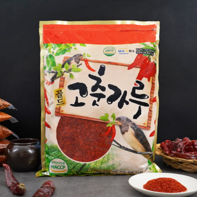 참새방앗간 골드 최상품 건고추 100% 고춧가루 김치용 고운 요리용 다용도 매콤한(청양20%) 고운용, 2.5kg, 1개