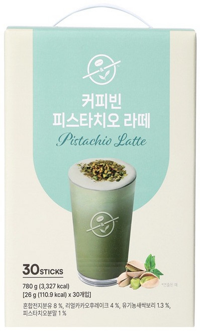 커피빈 피스타치오 라떼 26g x 30ct, 1