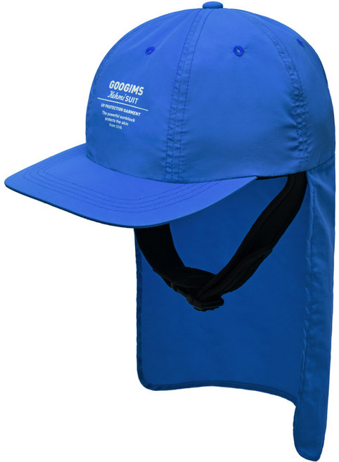 [UV차단/방수]구김스 바캉스 물놀이 넥커버 캡 서핑 서프, 블루(BLUE)