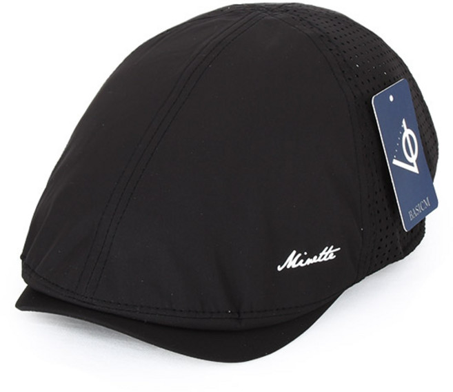 베이직엠 여름 남성모자 헌팅캡 뒷펀칭메쉬 사이드 고무나염