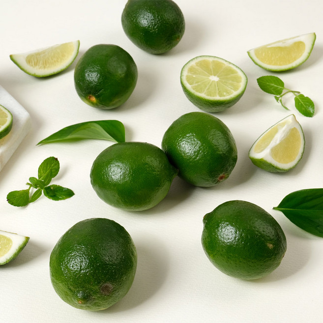 신선 생 라임 중과 (약 80g), 80g, 5개
