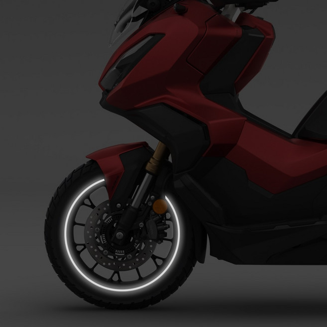 오토티엔 혼다 ADV350 25년-26년 튜닝 휠스티커 림테이프 데칼 스티커 1415, 1세트, 흰색