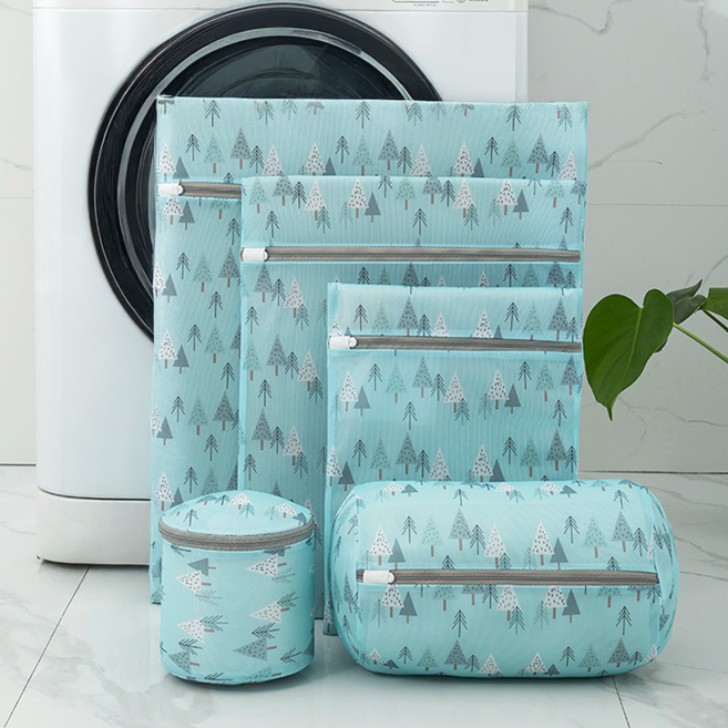아임코지 안심 지퍼 메쉬 세탁망 세트, 5세트, 트리