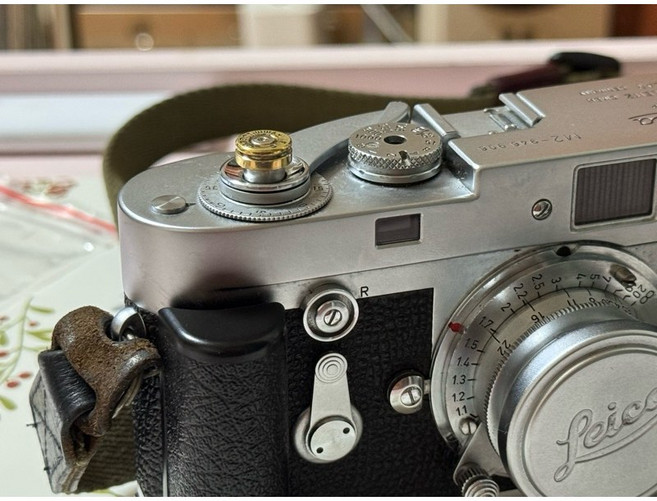 相機快門鈕 彈殼外型 黃銅材質-Leica nikon 富士 底片相機可用, 1個, 10mm