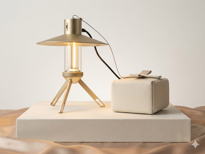 루메나 M3 멀티플 LED 캠핑랜턴 감성 분위기, 1개, 다크브라운