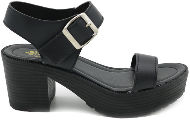 편한발 여성 근무화 샌들 벨크로 샌들 키높이 통굽 샌들