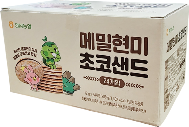 농협 메밀현미 초코샌드, 1개, 288g