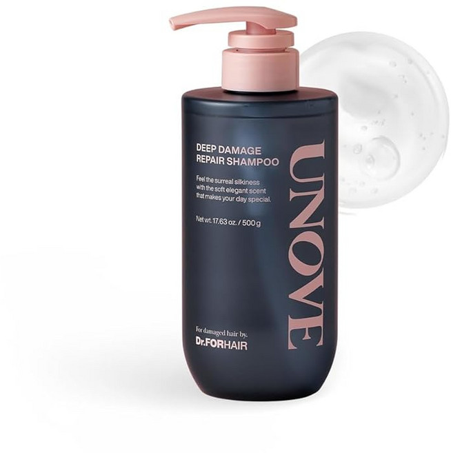 【UNOVE-】딥 데미지 리페어 샴푸 500ml, 1개, 1g