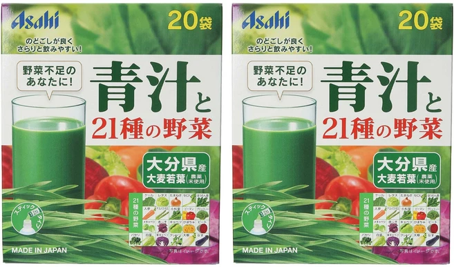 Asahi 녹즙과 21종 채소 20개입, 66g, 2개 - 쿠팡