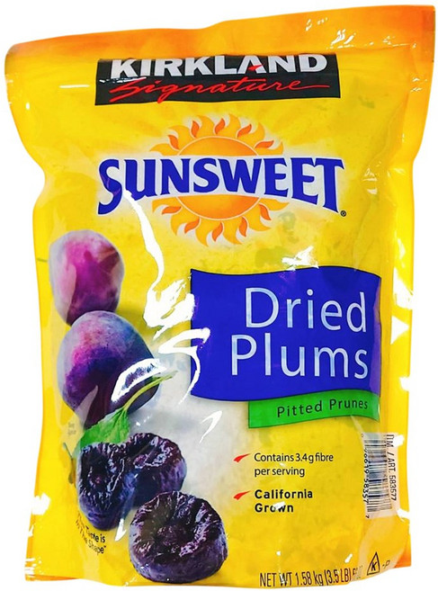 Kirkland Signature Sunsweet 無籽加州李乾 1.58公斤, 1.58kg, 1個