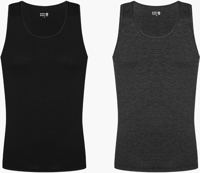 BYC 보디히트 남성 발열 민소매 런닝 겨울 남자 나시 내의 상의 히트텍 비와이씨 빅사이즈 95 120 DBS0179