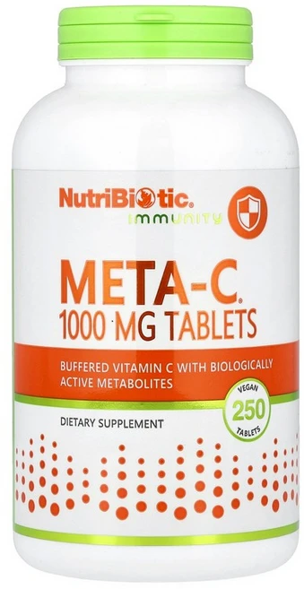 NutriBiotic Immunity Meta-C® 250 Vegan Tablets, 250 count, 1개 - 쿠팡