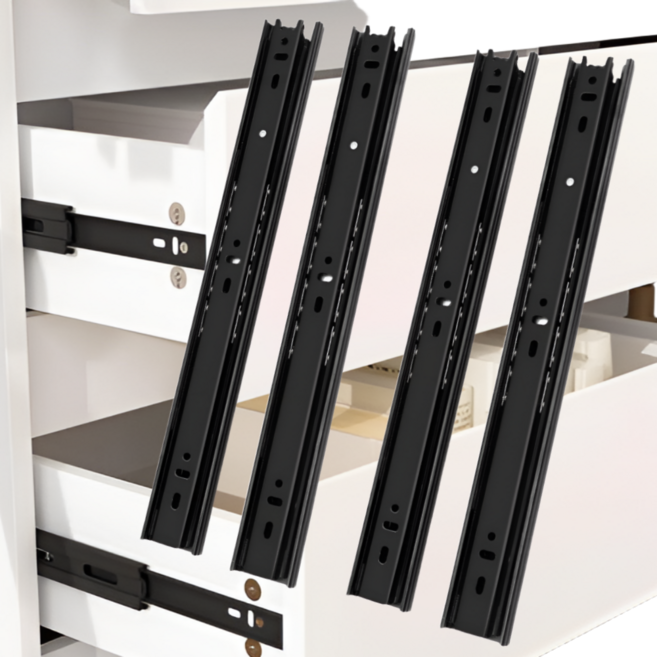 세모 3단 서랍레일 2조, 레일, 4개