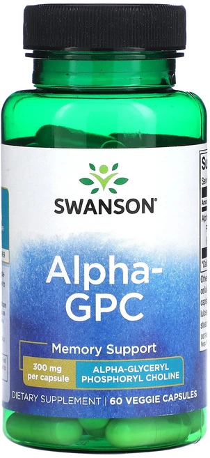Swanson Alpha GPC 스완슨 알파 GPC 300mg 60정, 1개 - 쿠팡