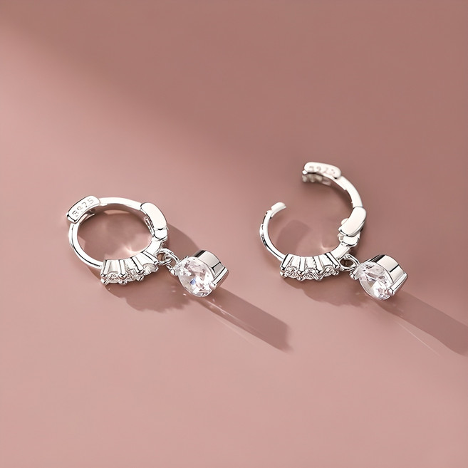 엔클레어 여성용 지르코니아 다이아몬드 리엘라 925실버 귀걸이