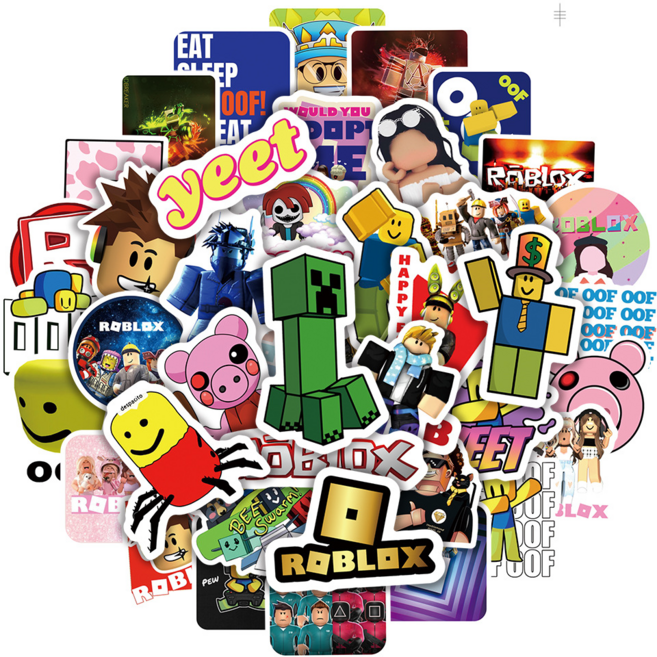 로블록스 스티커 51장세트 폰꾸 다꾸 캐리어 꾸미기, 1세트