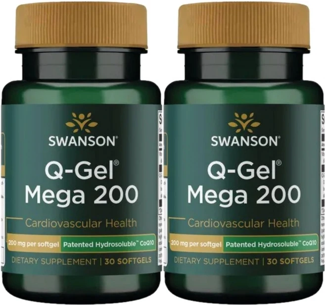 스완슨 큐젤 CoQ10 코큐텐 코엔자임 큐텐 Q10 메가 200, 2팩, 30정 - 쿠팡