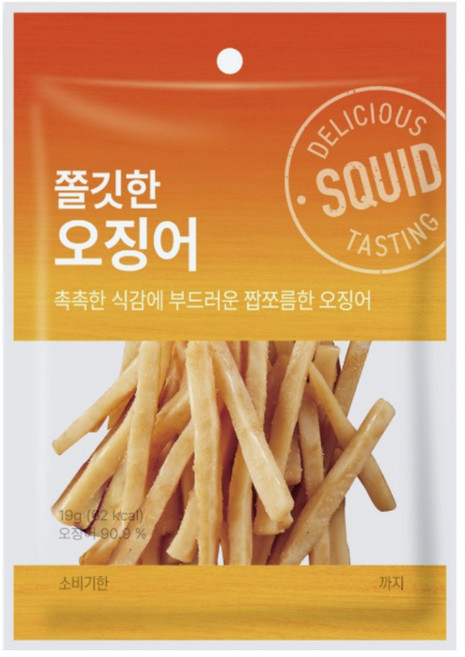 신화 쫄깃한 오징어, 3개, 19g