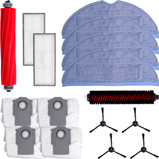 호환 로보락 S7 Max Ultra 소모품 부품 교체 먼지봉투 필터 브러쉬 3개월구성품, 1세트, 3개월패키지