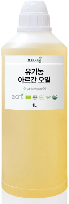 유기농 아르간 오일 천연오일 100% 모로칸 헤어오일, 1L, 1개 - 쿠팡